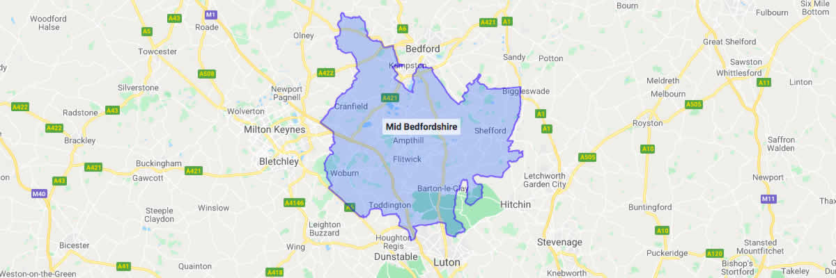 Mid Bedfordshire Constituency Map 2 1200c 